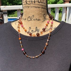 Long beaded necklace